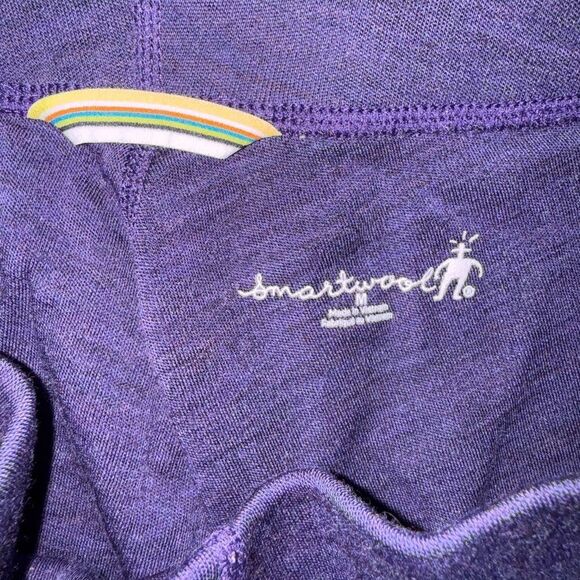 Smartwool merino wool Deep Purple Leggings Gorpcore medium - Picture 4 of 5